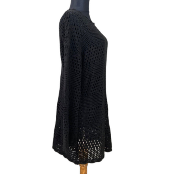 ANRABESS Crochet Swimsuit Cover Up women’s Size Medium Black - Picture 2 of 12